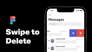 Swipe to Delete Gesture in Figma using Interactive Component