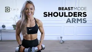 BEASTMODE SHOULDERS AND ARMS - Intense Upper Body Workout | Day 2