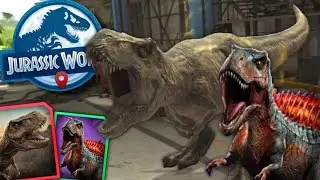 REALLY INTENSE Battle with HUGE REXY & TYRANNOMETRODON!! (Jurassic World Alive)