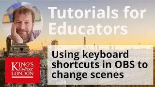 Using keyboard shortcuts in OBS to change scenes