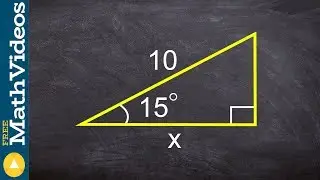 Find the missing length of a triangle using the cosine function