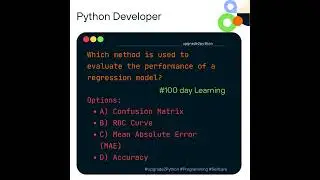 Which method is used to evaluate the performance of a regression model? In Machine Learning🤖? 