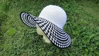 Летняя шляпа крючком. Crochet hat