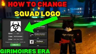 How To Make Squad and Change Logo In Roblox Grimoires Era