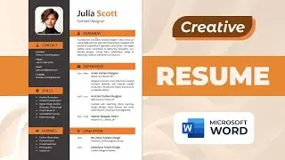 How to Create a Resume on Microsoft Word | Creative Resume Format | Free Download