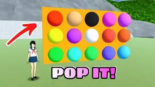 Making Colorful Pop It 💞|Sakura School Simulator|Speed Build!