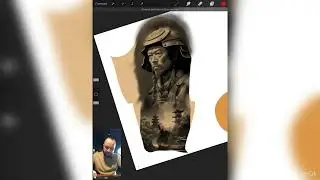 Рукав в Procreate, эскиз и композиция!