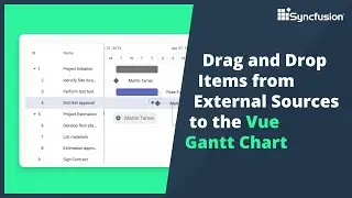 Drag and Drop Items from External Sources to the Vue Gantt Chart