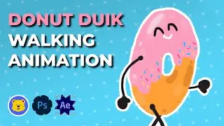 Walking Donut Animation in After Effects – Easy Walk Cycle with Duik Angela