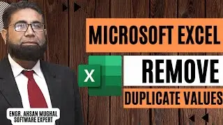 Remove Duplicate Values Command, Microsoft Excel, #ahsanmughal