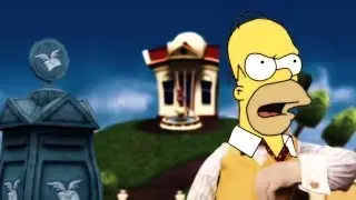 the mine song but it's sung by clips from the simpsons
