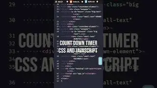 Count down timer | CSS AND JAVASCRIPT | animated timer