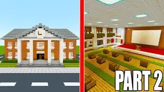 Minecraft Tutorial: How To Make A Town Hall Part 2 2019 City Tutorial