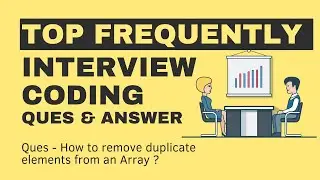 🔴Ques - How to remove duplicate elements from an Array | Coder Hindi | JavaScript Interview Question