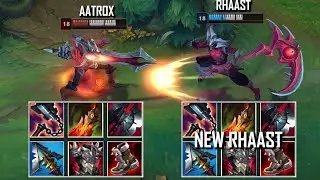 NEW RHAAST vs AATROX FULL BUILD FIGHTS & Best Pentakills!