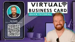 How to Create a DIGITAL BUSINESS CARD for FREE 2025 | Canva Tutorial | Share Your Contact Details