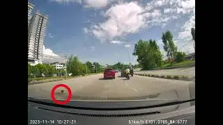 Angkara Kerja Tak Bertanggungjawab, Windshield Kereta Chipped Kena Batu Melayang