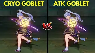 Ayaka CRYO% Goblet Vs ATK% Goblet Comparison | Which is Best? | Genshin Impact