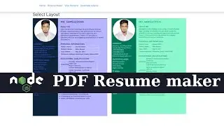 NodeJS PDF CV Resume Maker | 4: HTML Resume Styling with CSS - Setting PDF Resume Size