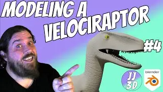 Modeling A Velociraptor part 4 : UV Unwrapping and Sculpting Details