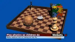 Interactive features in Webots simulation software