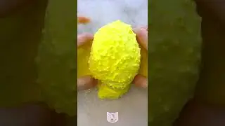 satisfying crunchy floam slime asmr 💛 popcorn!