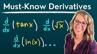 Basic Differentiation Rules You Should Know | Common Derivatives