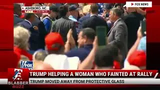 Trump Helping A Woman Who Fainted At Rally