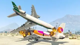 Pilot Got Attacked By Passenger Causing Emergency Landing | GTA 5