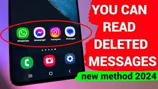 How to read deleted messeges on WhatsApp, Messenger and Instagram. NEW METHOD 2024!!!