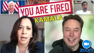 Elon Musk FIRES KAMALA HARRIS on ZOOM meeting | DUB