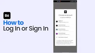 How to Log In or Sign In on Behance [easy]