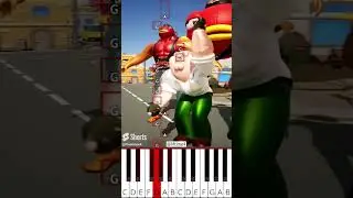 Contract Giller & PETER GRIFFIN & Fishy Chipi Chipi Chapa Chapa (@Mtime4) - Octave Piano Tutorial