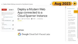 Deploy a Modern Web App connected to a Cloud Spanner Instance | 