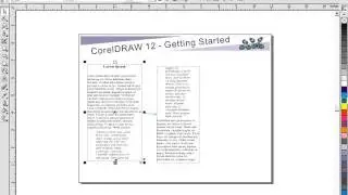 Corel Draw -  paragraph text