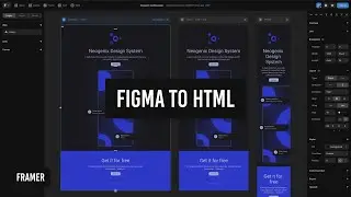 Export Figma designs to HTML with Framer