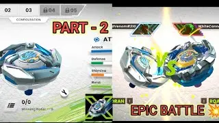 BEYBLADE X DRAIN DAGGER VS ROAR TYRANO PART-2 BEYBLADE X APP GAMEPLAY