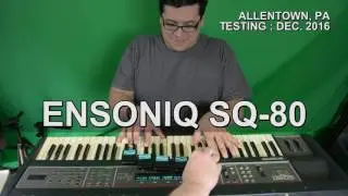 Ensoniq SQ-80 - Sound Demo - Allentown, PA