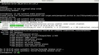 How to install postgresql server in CentOS 7