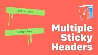 Multiple Sticky Header Effect