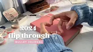 my 2024 bullet journal flip through 🌸 after the pen