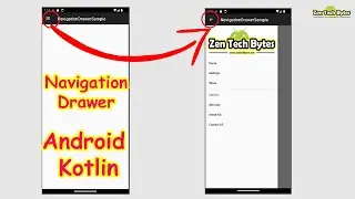 Navigation Drawer in Android Kotlin Example | 