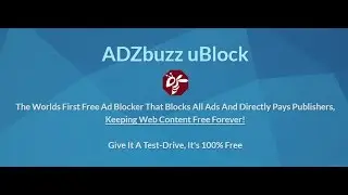 Free Ad Blocker | AdzBuzz Ublock Review