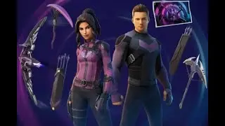 new HAWKEYE BUNDLE skins on Fortnite (Clint Barton and Kate Bishop)