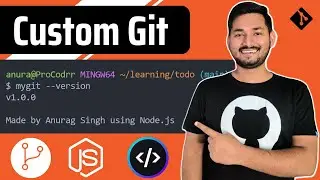 I made my own git using Node.js and you can make too