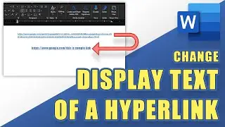 [HOW-TO] Change the Display Text of a Hyperlink in WORD (even after it has been created)