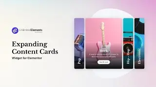 Expanding Content Cards Widget for Elementor