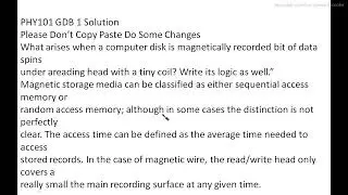 PHY 101 GDB 1 20-02-2022
