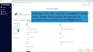 How to Enable or Disable APIC, ACPI, and VNC in Virtualizor   CloudSpace