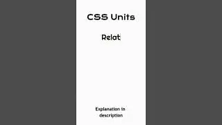 CSS Units Explained! Learn The Use of Different Length Units